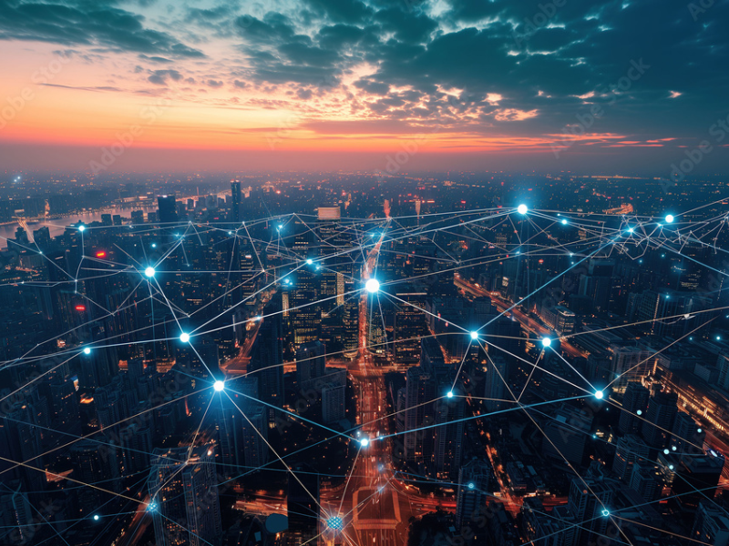 miasto widziane z lotu ptala