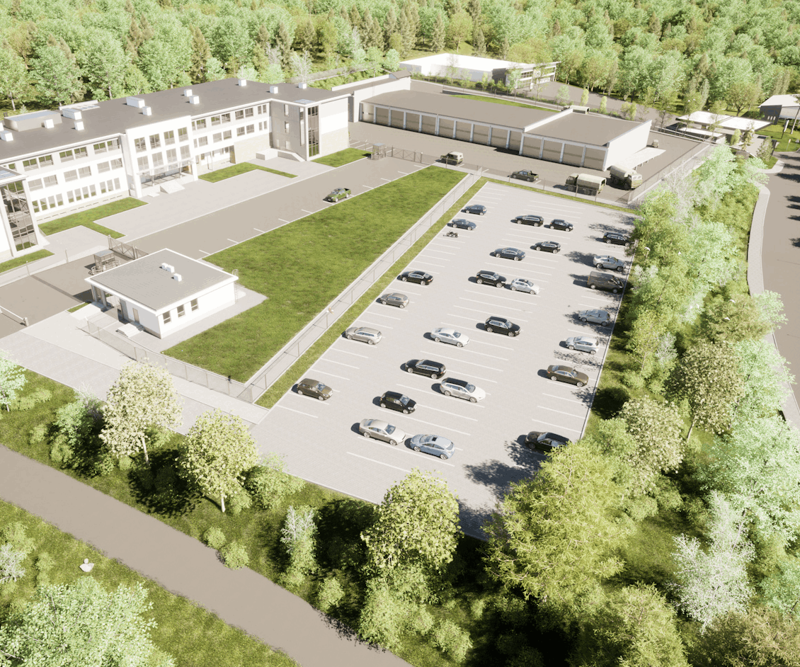 Wizualizacja koszarów wojskowych