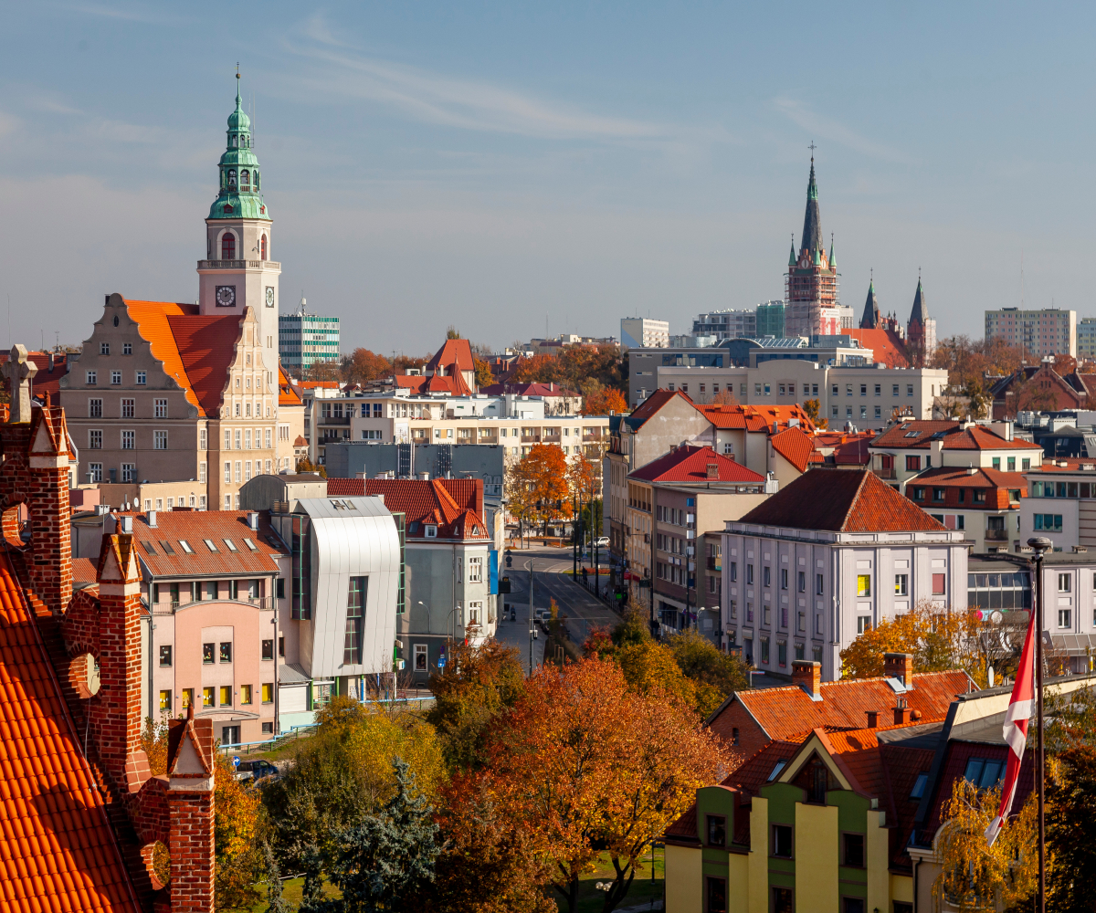 Widok na centrum Olsztyna